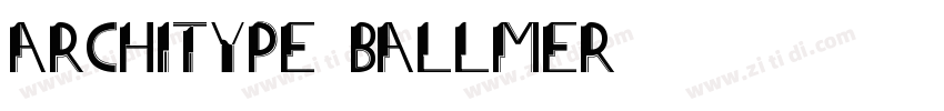 Architype Ballmer字体转换